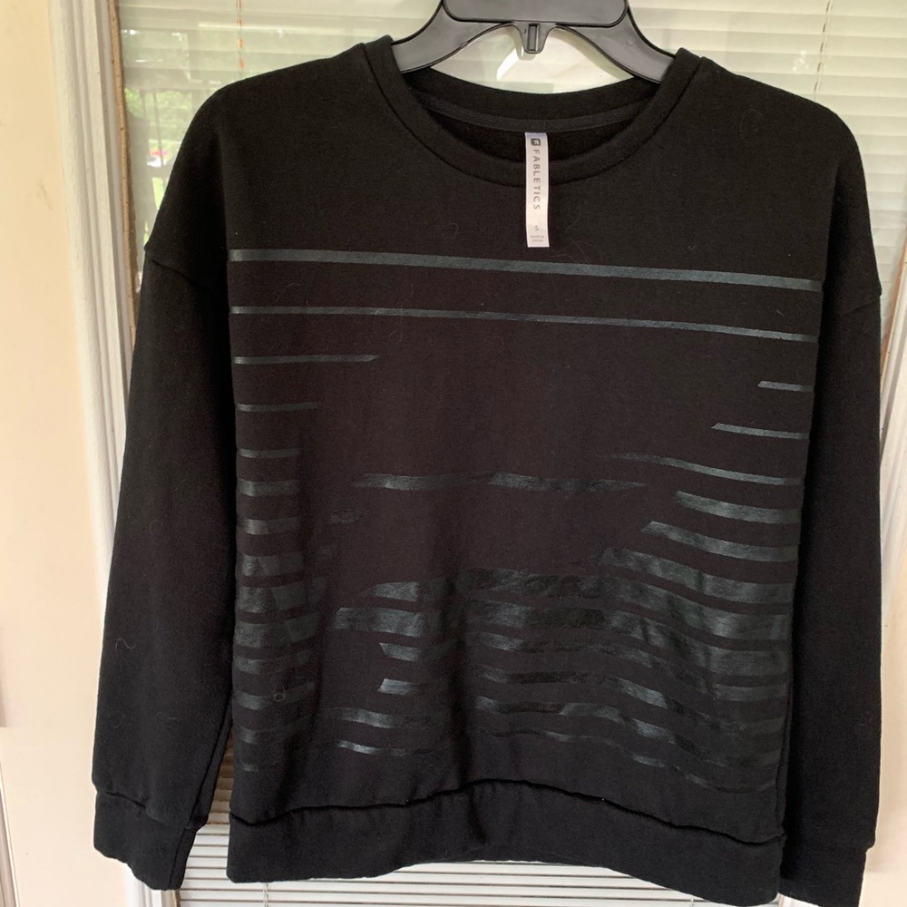 Fabletics black long sleeve sweatshirt